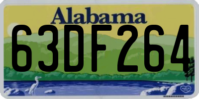 AL license plate 63DF264