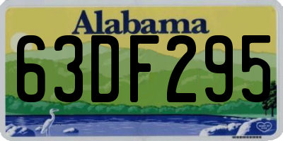 AL license plate 63DF295