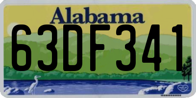 AL license plate 63DF341