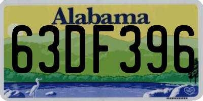 AL license plate 63DF396