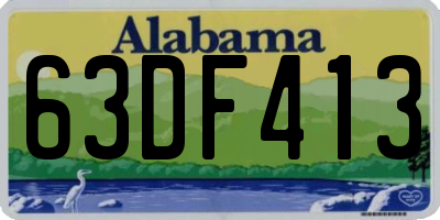 AL license plate 63DF413