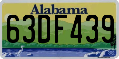AL license plate 63DF439