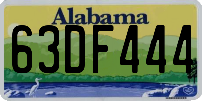 AL license plate 63DF444
