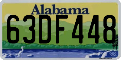 AL license plate 63DF448