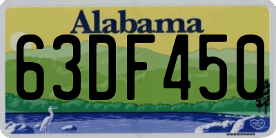 AL license plate 63DF450