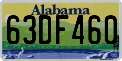 AL license plate 63DF460