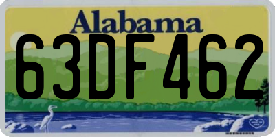 AL license plate 63DF462