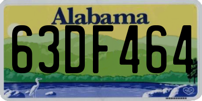 AL license plate 63DF464