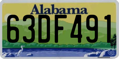 AL license plate 63DF491