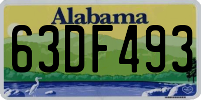 AL license plate 63DF493