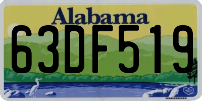 AL license plate 63DF519