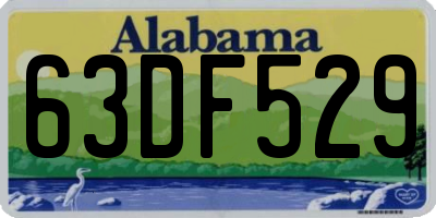 AL license plate 63DF529