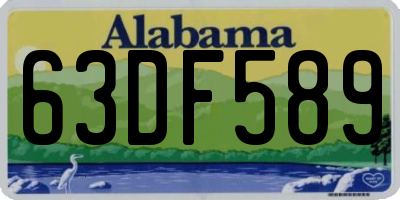 AL license plate 63DF589