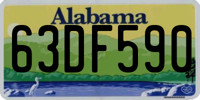 AL license plate 63DF590