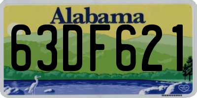 AL license plate 63DF621
