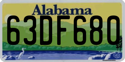 AL license plate 63DF680