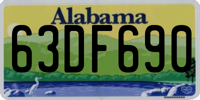 AL license plate 63DF690