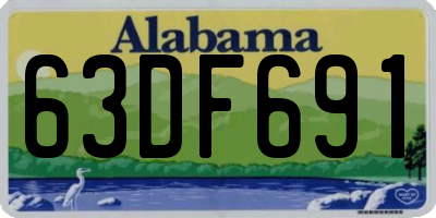 AL license plate 63DF691