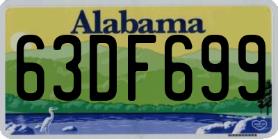 AL license plate 63DF699