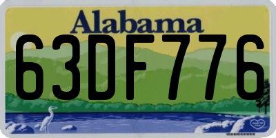AL license plate 63DF776