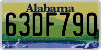 AL license plate 63DF790