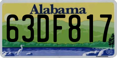 AL license plate 63DF817
