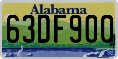 AL license plate 63DF900