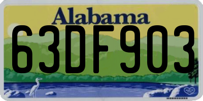 AL license plate 63DF903