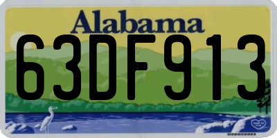 AL license plate 63DF913