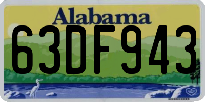 AL license plate 63DF943