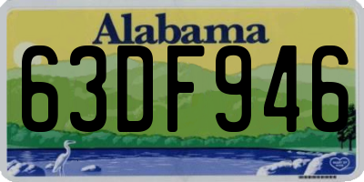 AL license plate 63DF946