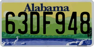 AL license plate 63DF948