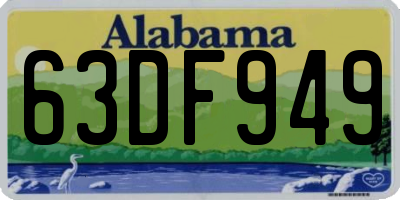 AL license plate 63DF949