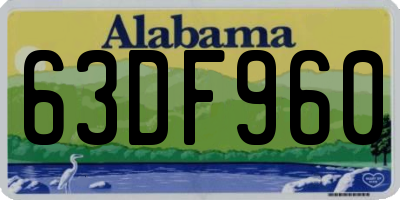 AL license plate 63DF960