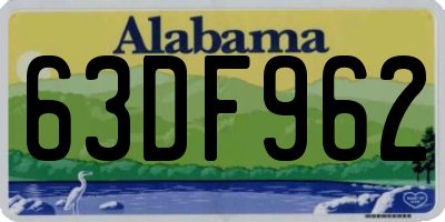 AL license plate 63DF962