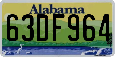 AL license plate 63DF964