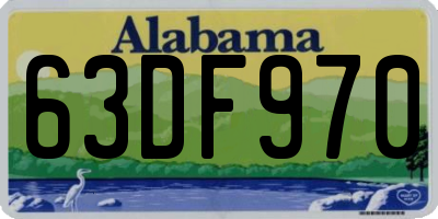 AL license plate 63DF970