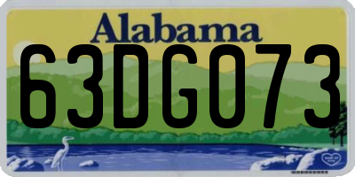 AL license plate 63DG073