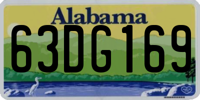 AL license plate 63DG169