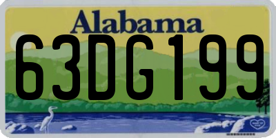 AL license plate 63DG199