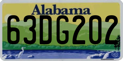 AL license plate 63DG202