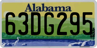 AL license plate 63DG295