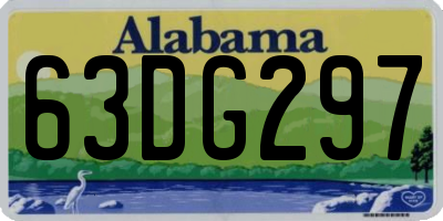 AL license plate 63DG297