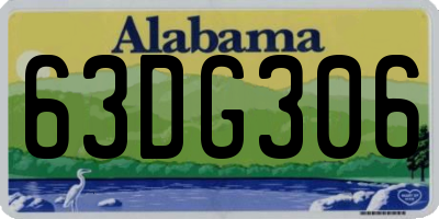 AL license plate 63DG306