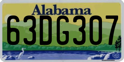 AL license plate 63DG307