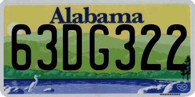 AL license plate 63DG322