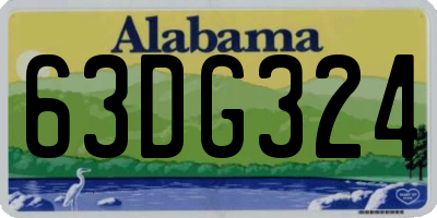 AL license plate 63DG324