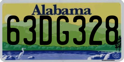 AL license plate 63DG328