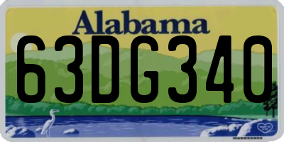AL license plate 63DG340