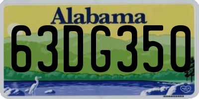 AL license plate 63DG350